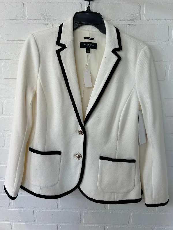 Blazer By Talbots In Black & Cream, Size: Mp