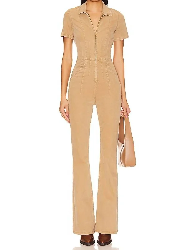 Jayde Flare Jumpsuit In Pier 17